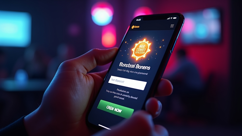 New player viewing a mobile signup bonus page with a promo code field
